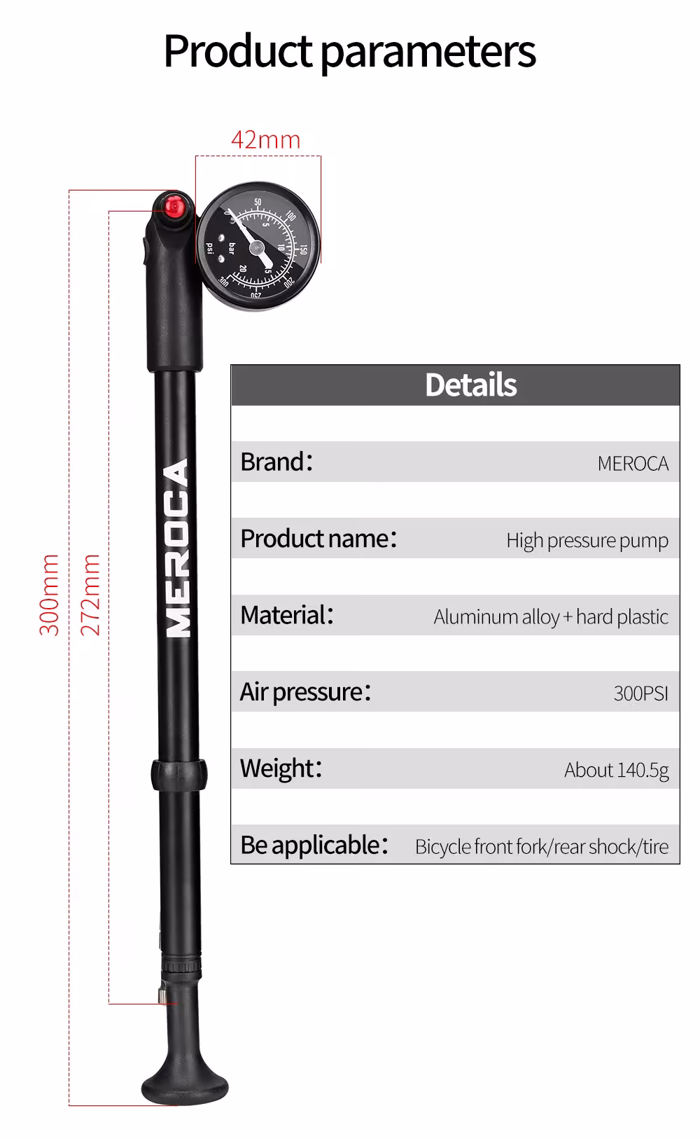 bicycle air pump 300psi