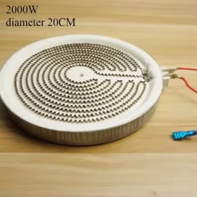 Placa calefactora de cerámica eléctrica 2000W 20cm AC220V