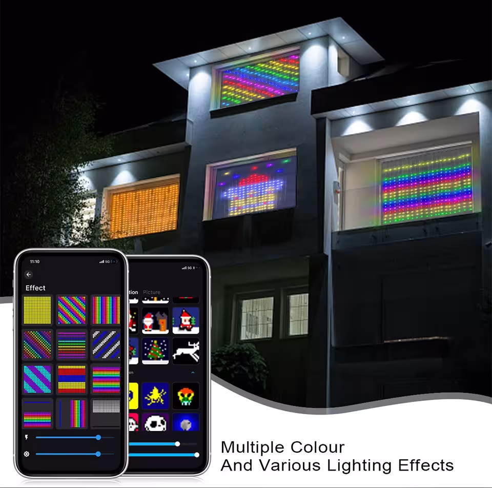 400 LED RGB curtain lights