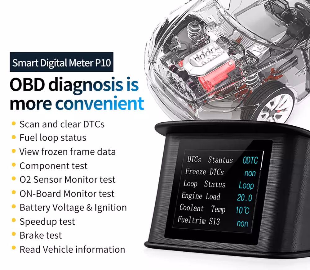 OBD2 skaitmeninis matuoklis