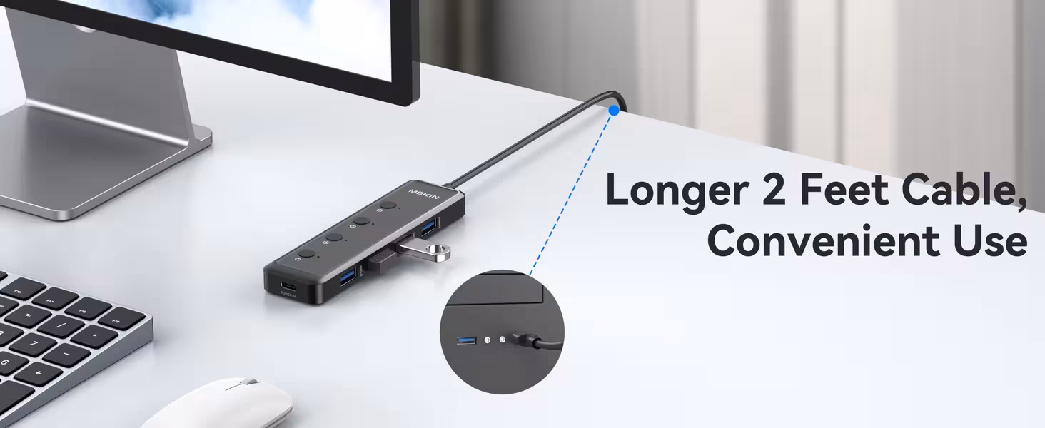 USB-C išplėtimo šalukas 5 prievadai
