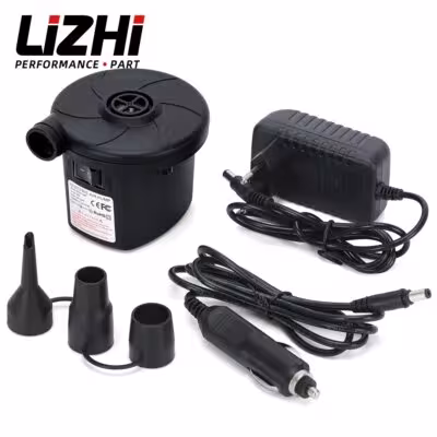 Pompa d'aria elettrica portatile 12V 160W per materassi ad aria, gommoni e auto