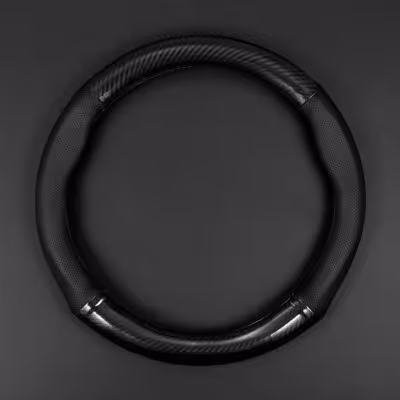 Universeller Autolenkradbezug aus Carbonfaserleder mit Antirutschschutz