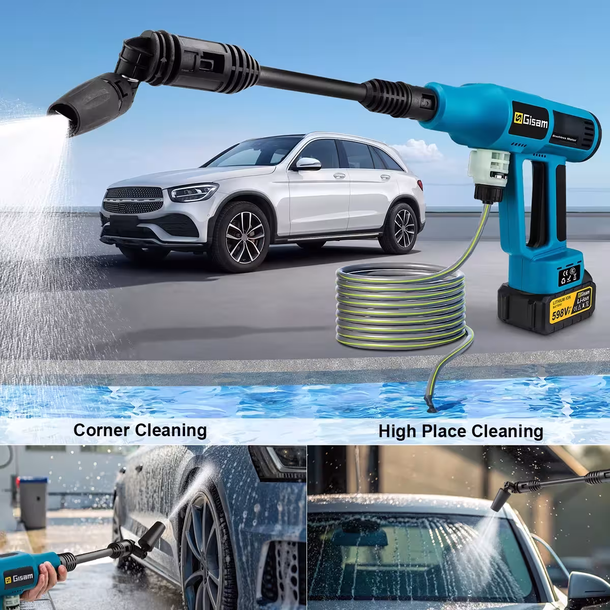 electric high pressure wash gun
