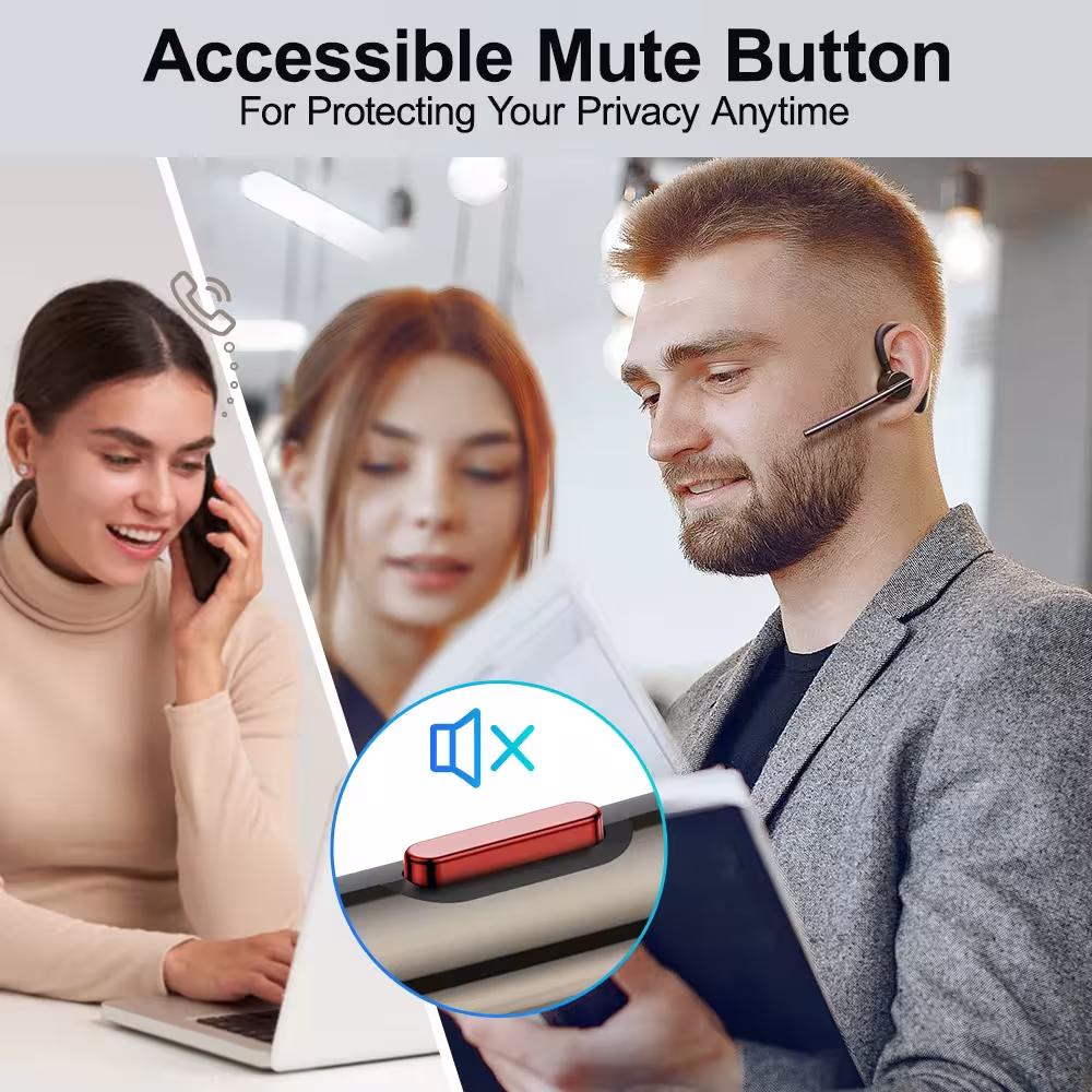auriculares Bluetooth inalámbricos con supresión de ruido