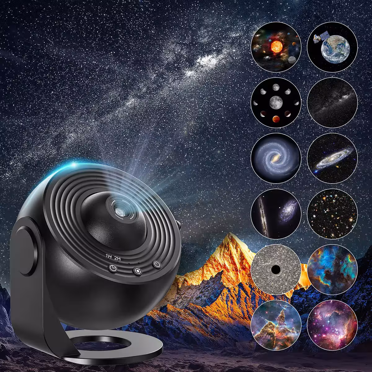 13 in 1 Galaxy projektor su naktine lempute