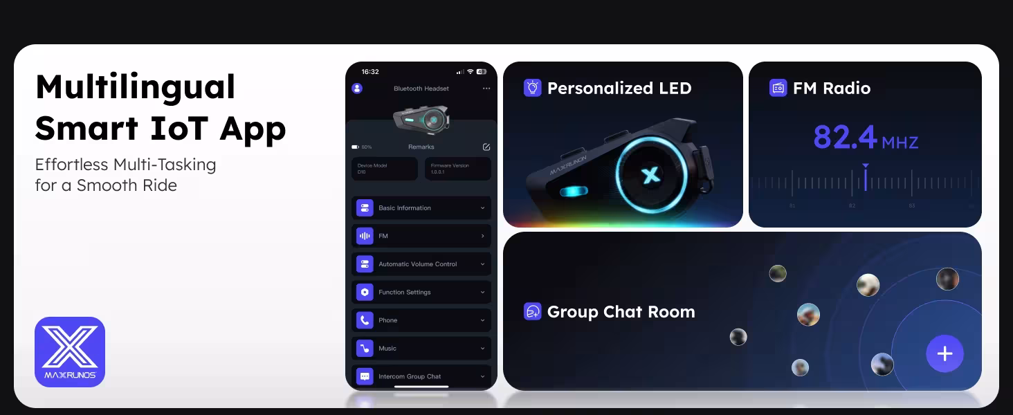 motorcycle Bluetooth intercom