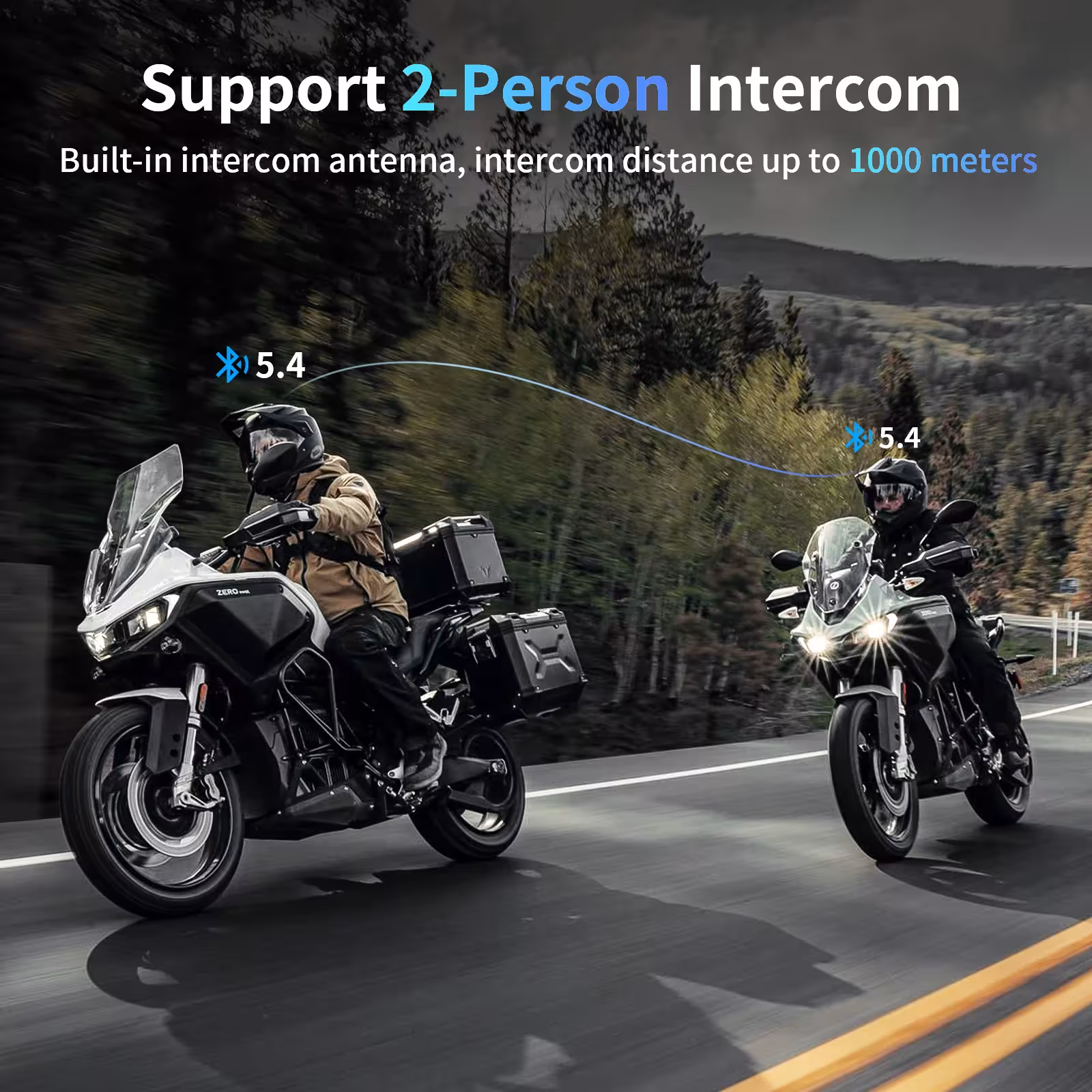 écouteurs intercom Bluetooth pour moto