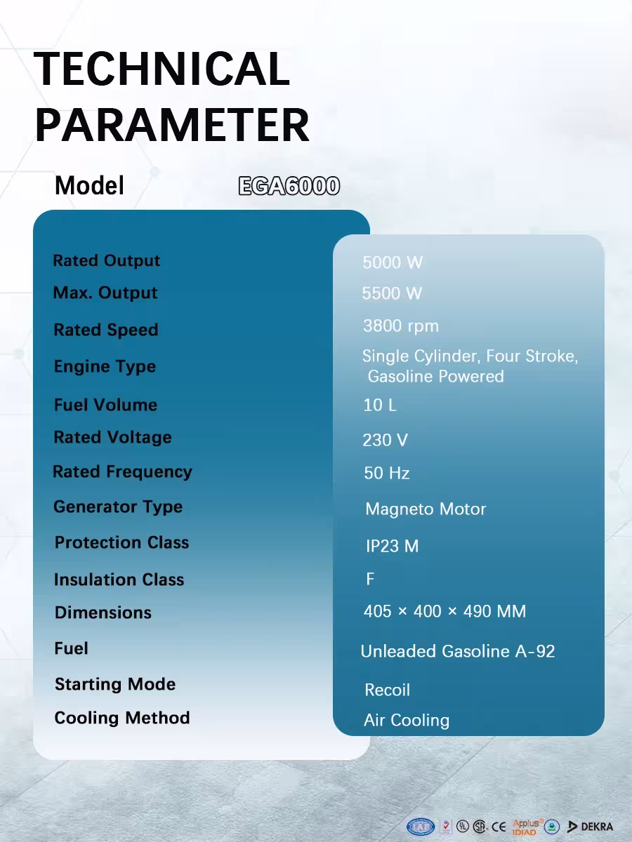 portable generator 6000W