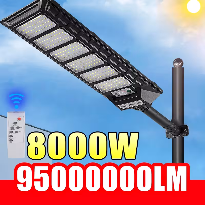 Solar-powered LED light with motion sensor