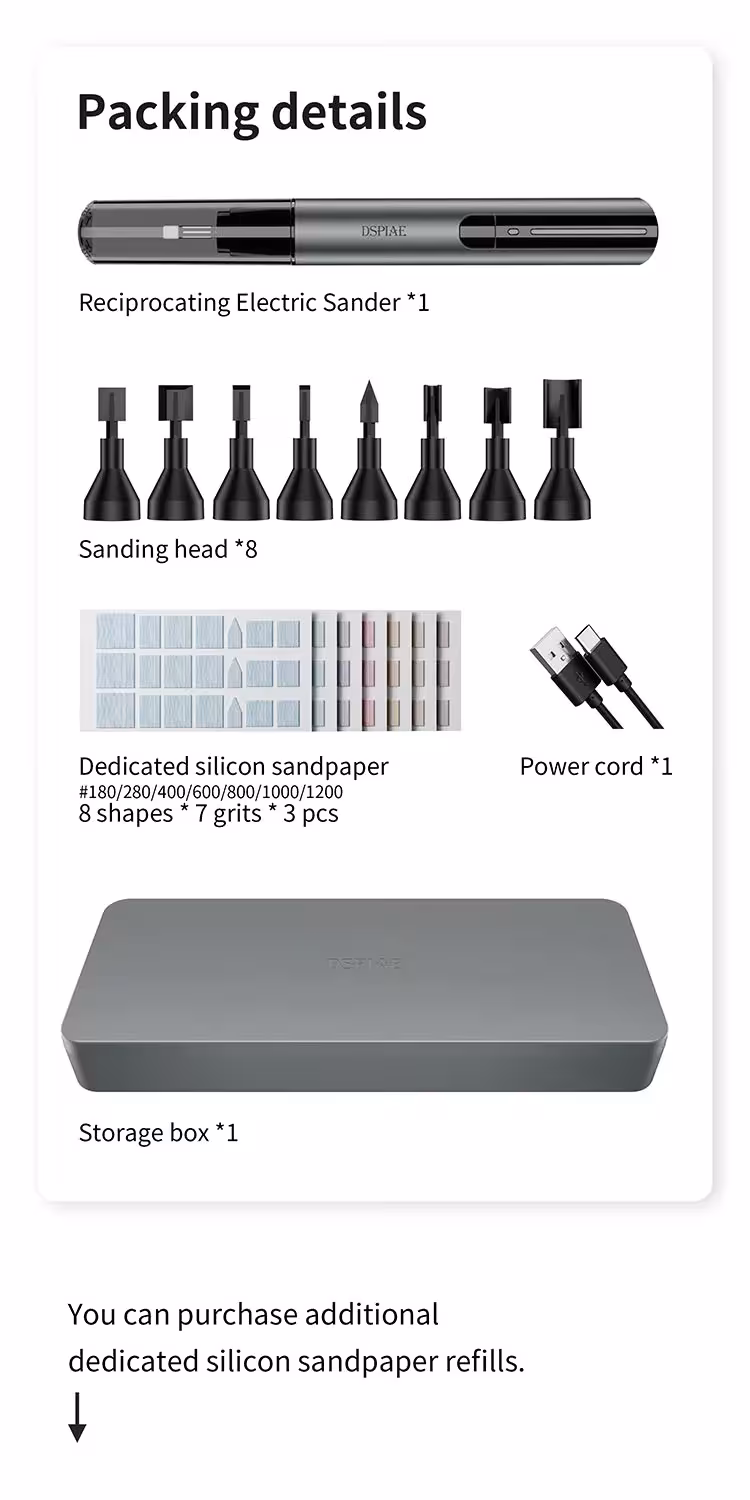 ponceuse électrique pour modèles