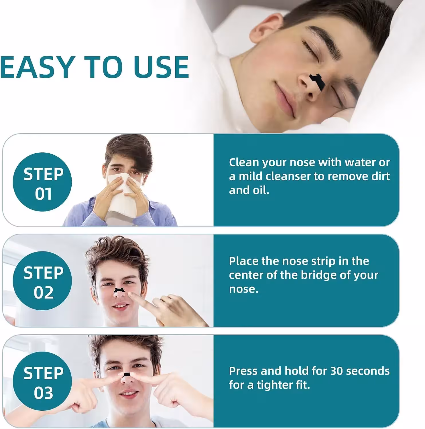 bandes nasales pour le sommeil