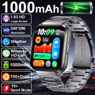 Timer intelligente per gli uomini 1000mAh batteria lunga IP68 impermeabile