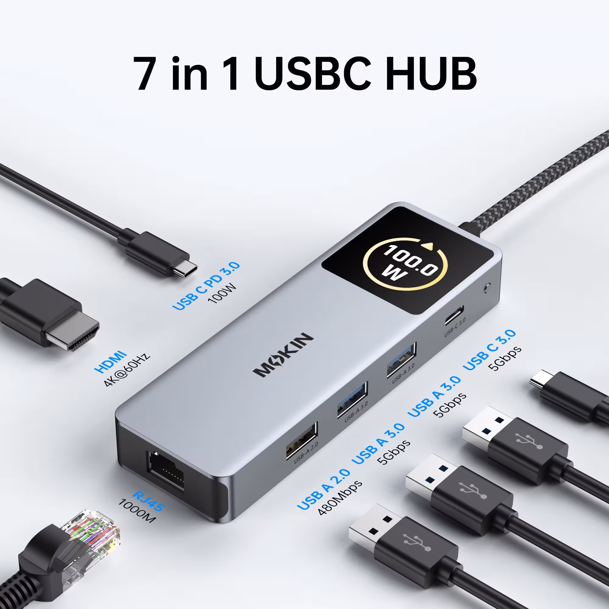 USB Type-C lizdas 14in1