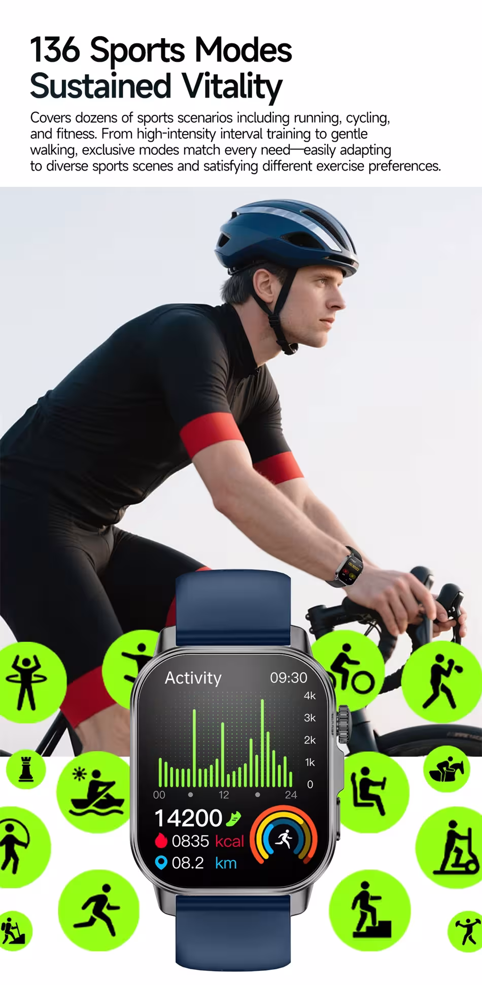 reloj inteligente con vigilancia de salud