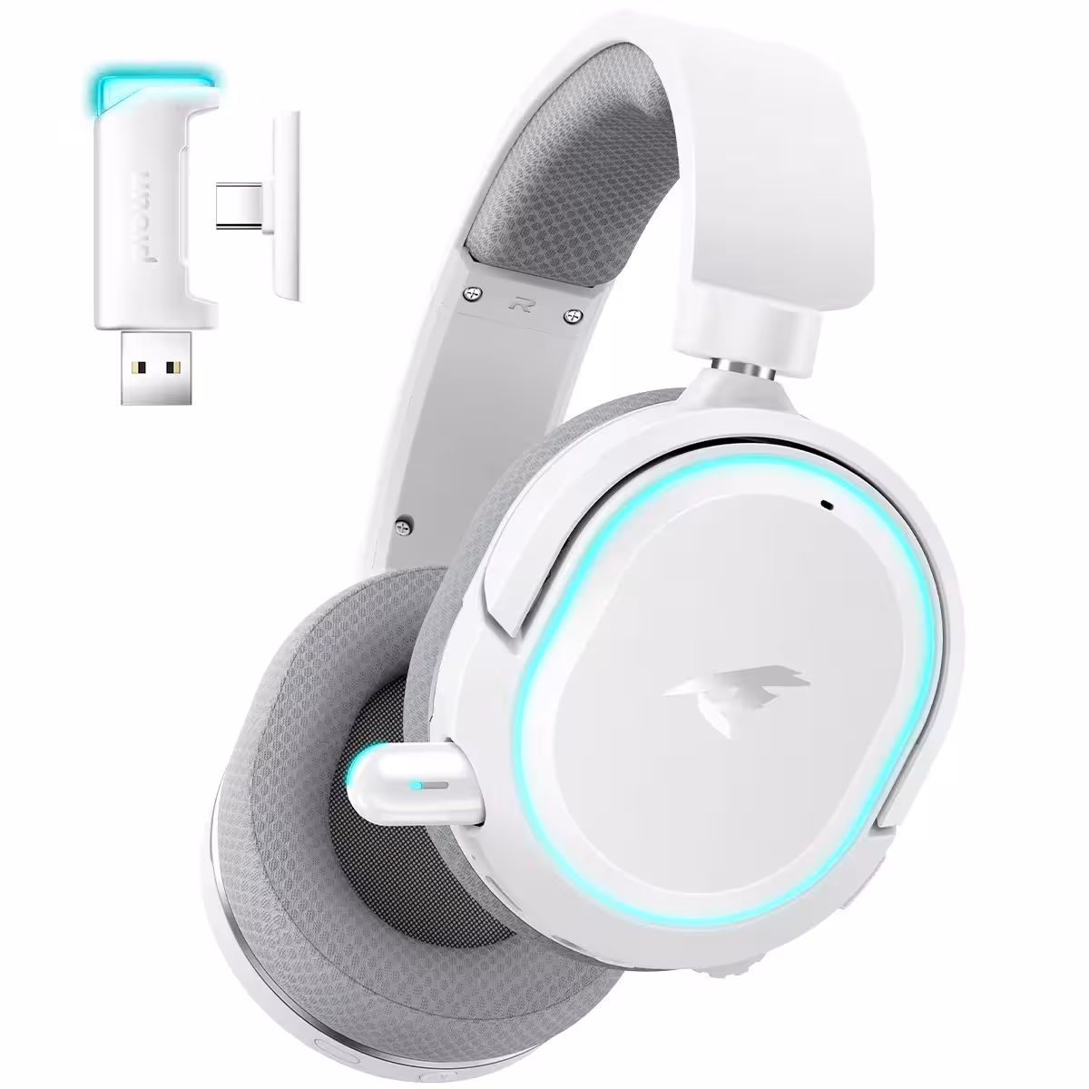 Cuffie da gaming wireless Picun G2 Bluetooth 2.4G 7.1 Surround latenza 5ms