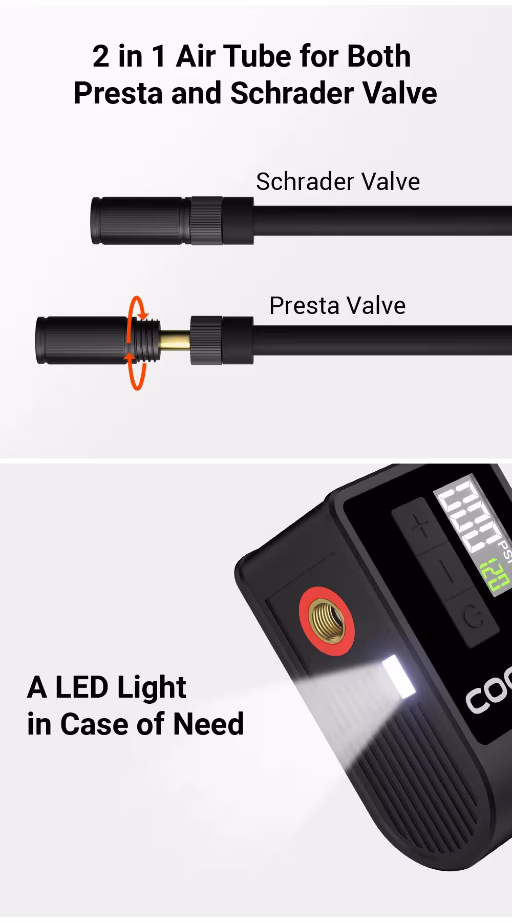 elektrinė oro pompa dviračiui