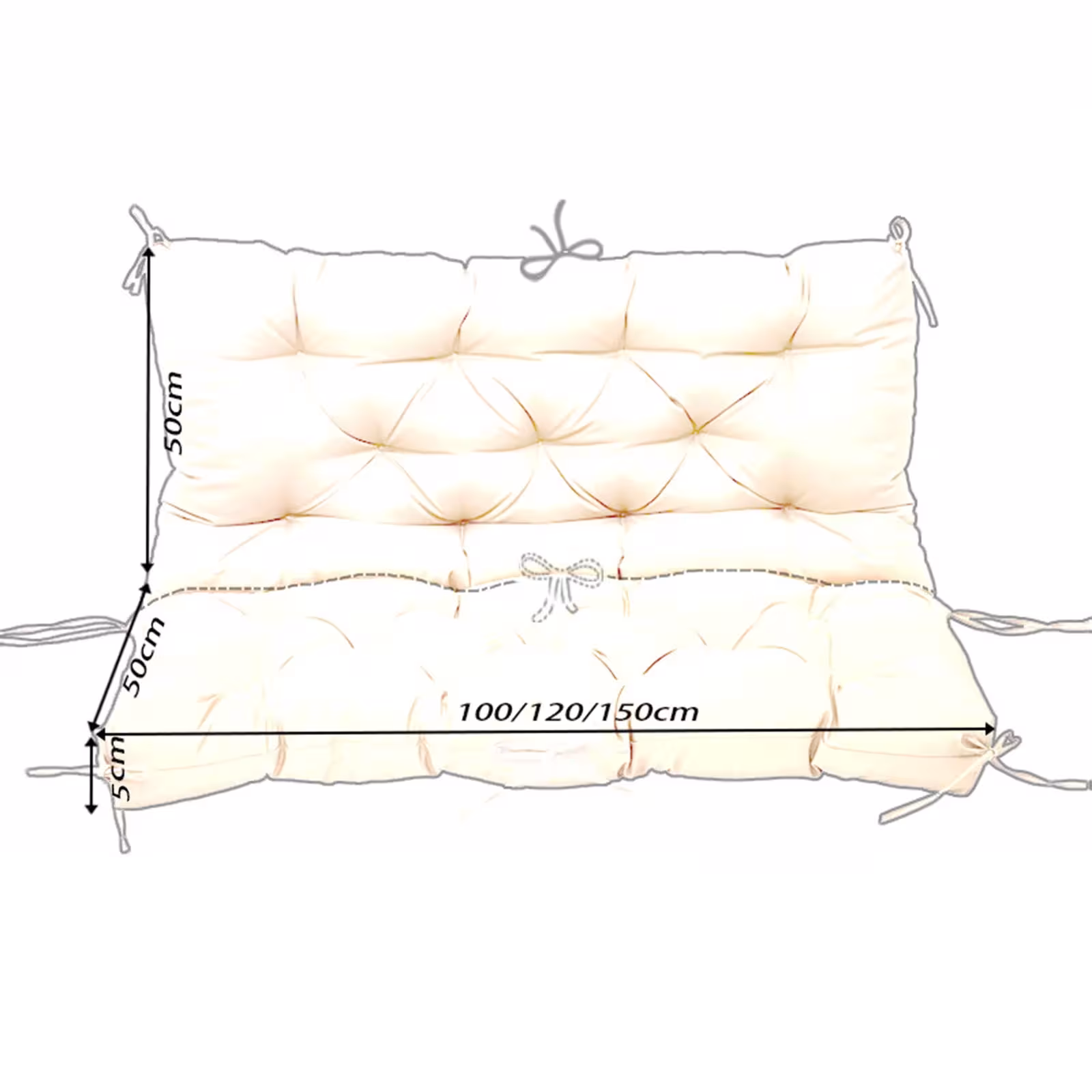 coussin de banc de jardin