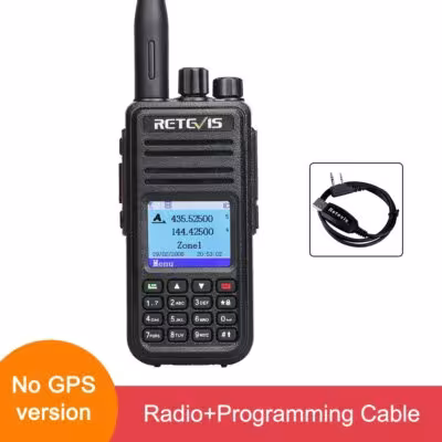 Retevis RT3S Walkie Talkie DMR radijas ilgai nuotoliai UHF VHF GPS AES256 šifravimas