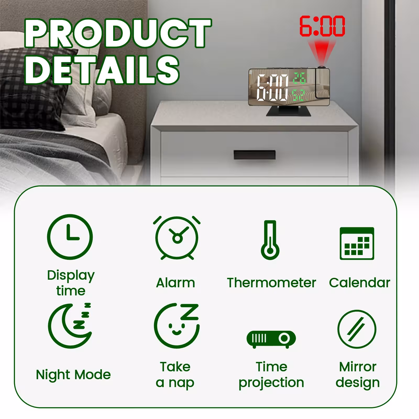 alarme de conception avec projection