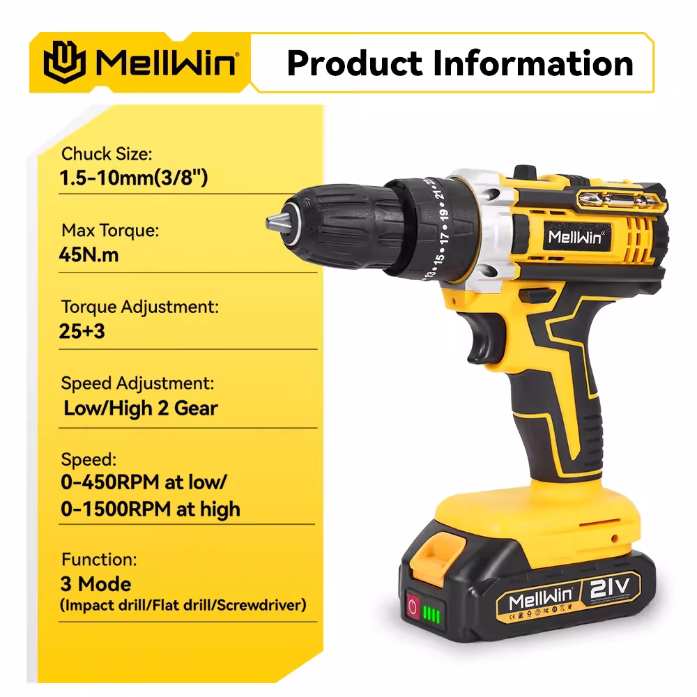 21V electric impact drill