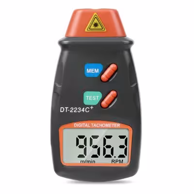 Kebidum DT2234C compteur numérique de vitesse de rotation laser RPM 2.5-99999