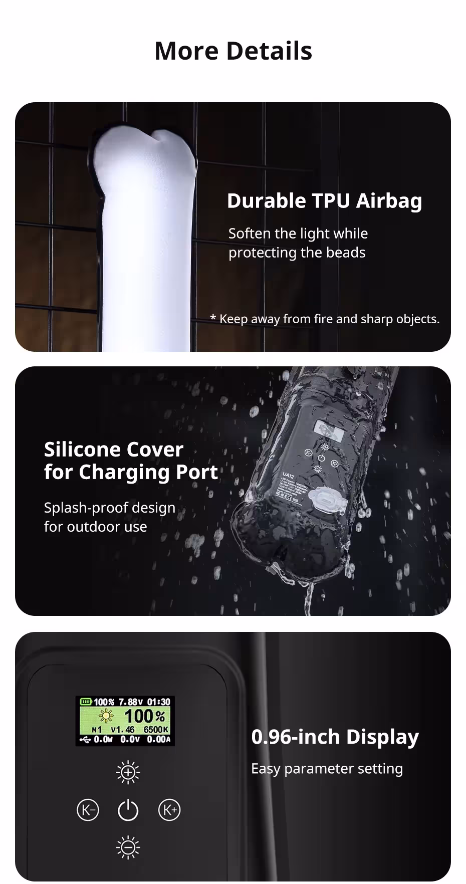 nešiojamasis LED šviečiamas vamzdelis