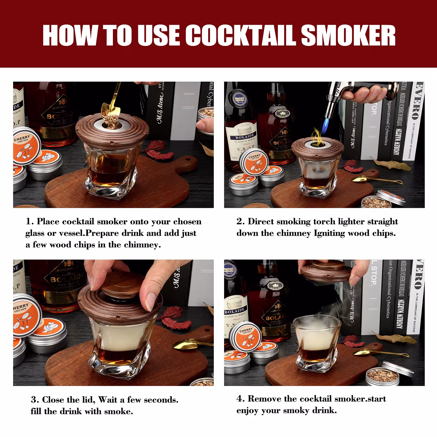 Kit de fumoir pour cocktails