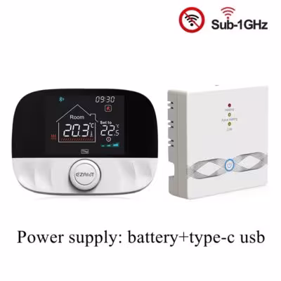 Smart Tuya WiFi RF Wireless Termostatas Dujiniam Katilui su Alexa Google Home