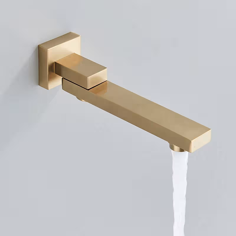 concealed shower system gold
