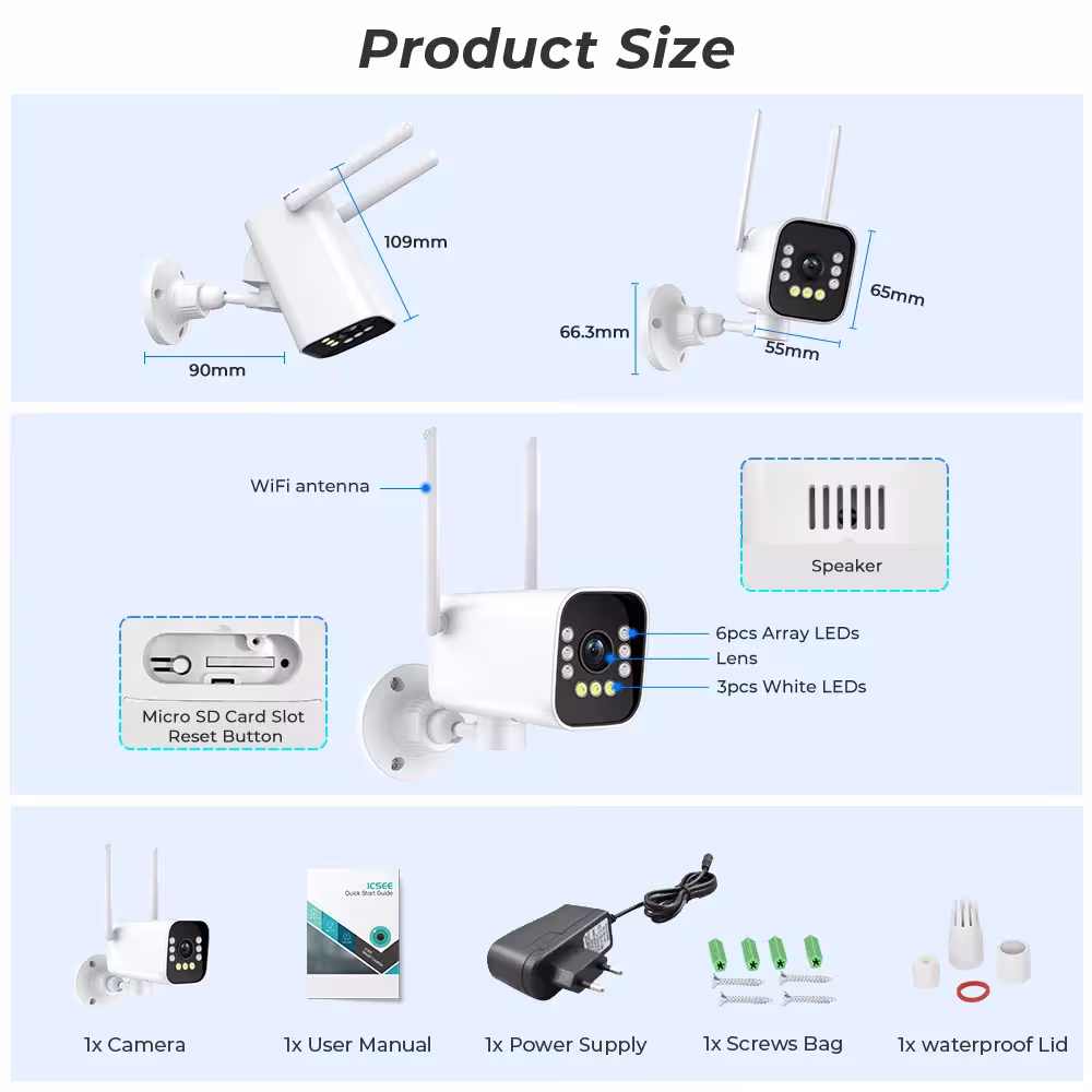 PTZ WiFi IP kamera