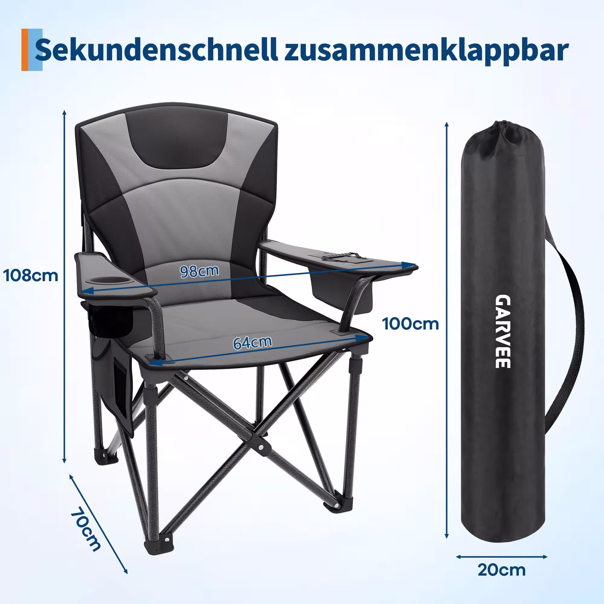 silla de camping plegable