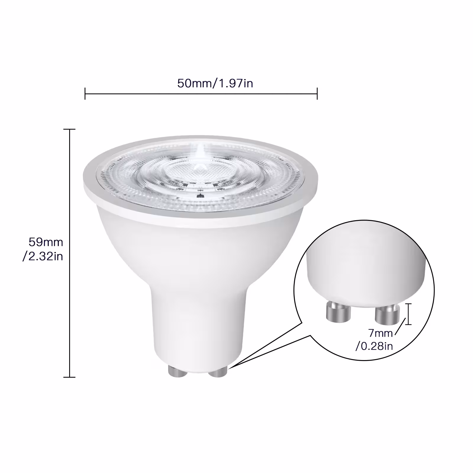 Tuya ZigBee GU10 Smart LED lempos