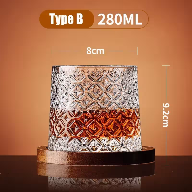 verre de cristal de whisky