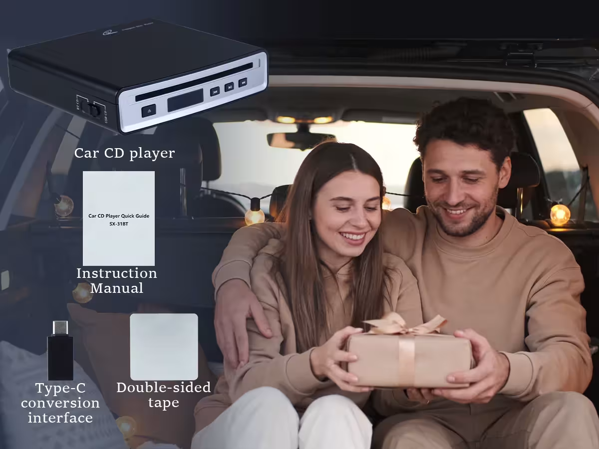 nešiojamas automobilio CD grotuvas