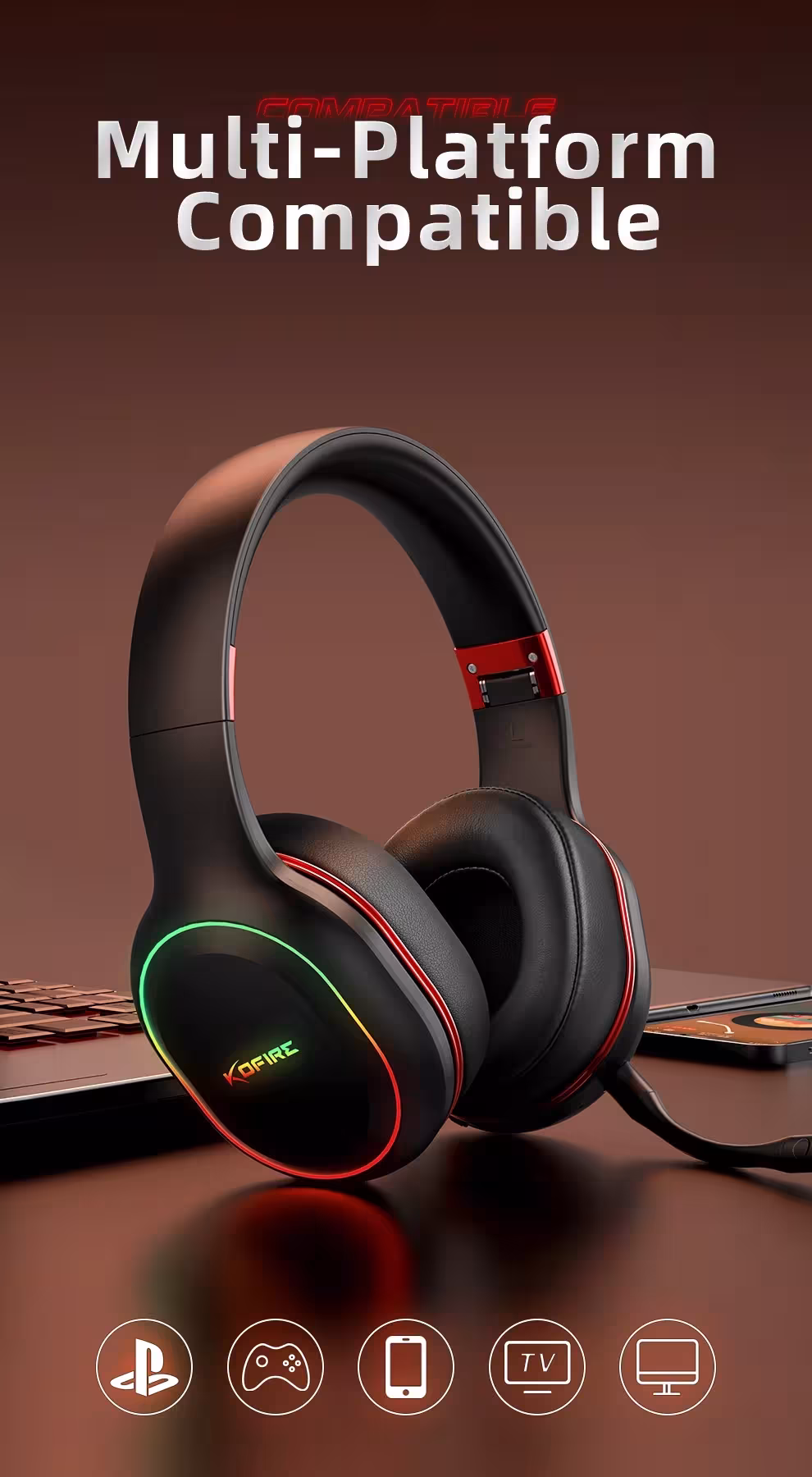 casque de jeu sans fil