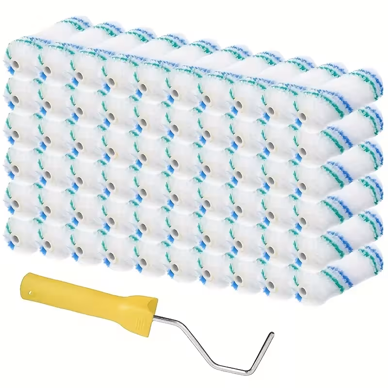 Mini rullo di vernice con 60 spazzole 4 pollici