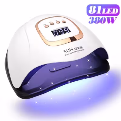 UV LED nail lamp 380W professional for gel polishes for home and salons