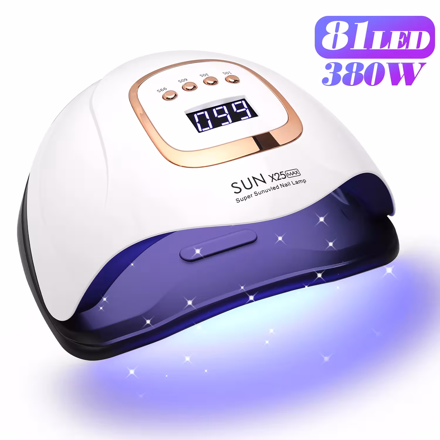 UV LED nagų lempa 380W profesionali geliniams lakams namams ir salonams