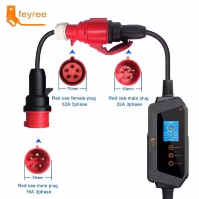 feyree EVSE Wallbox Type2 elektromobilių įkrovimo stotis 7KW 11KW 22KW WiFi