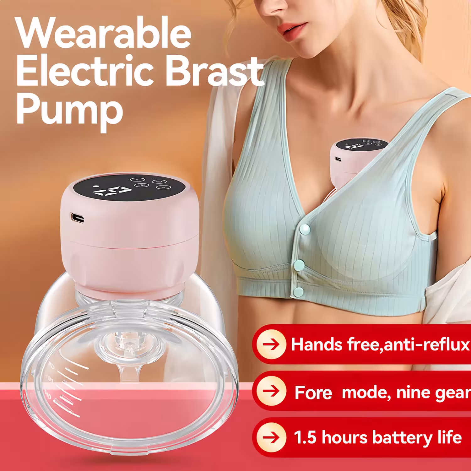 Tire-lait électrique portable « Hands Free »