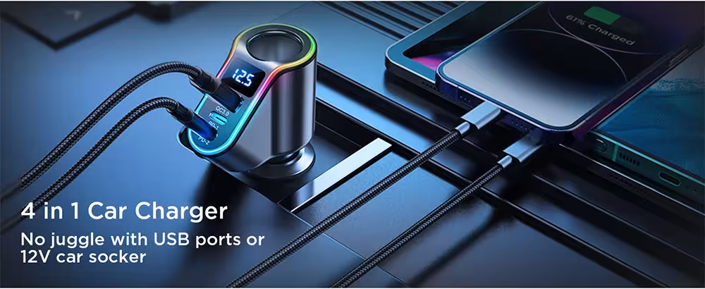 Allumeur de voiture USB avec chargeur