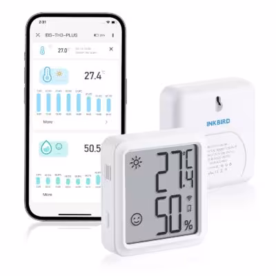INKBIRD IBS-TH3 Capteur de température et d'humidité WiFi pour réfrigérateur