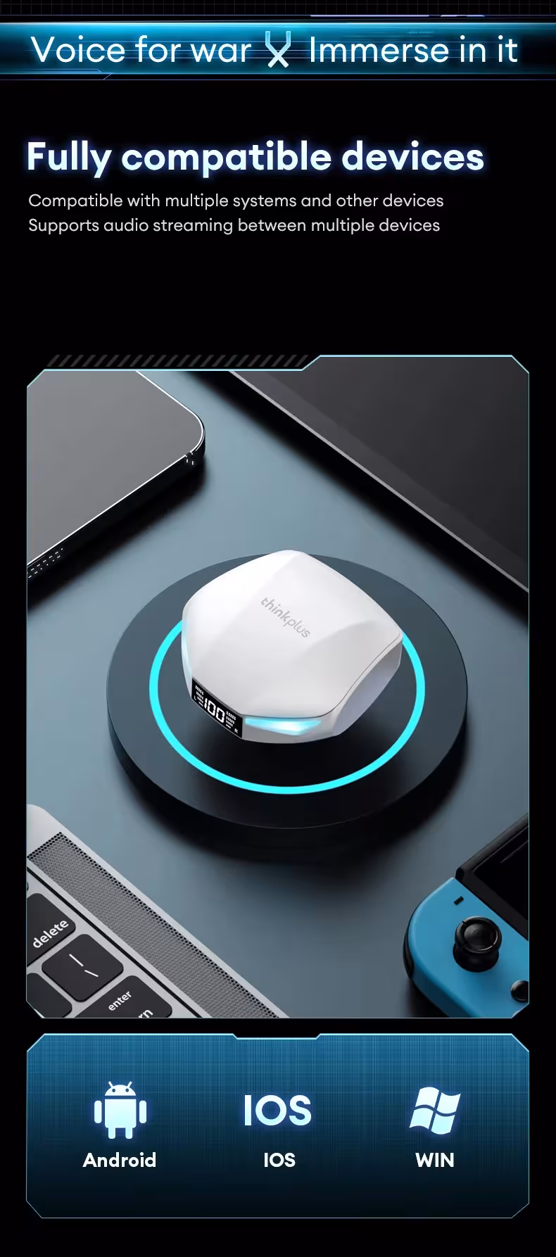 Écouteurs Bluetooth Lenovo XT53