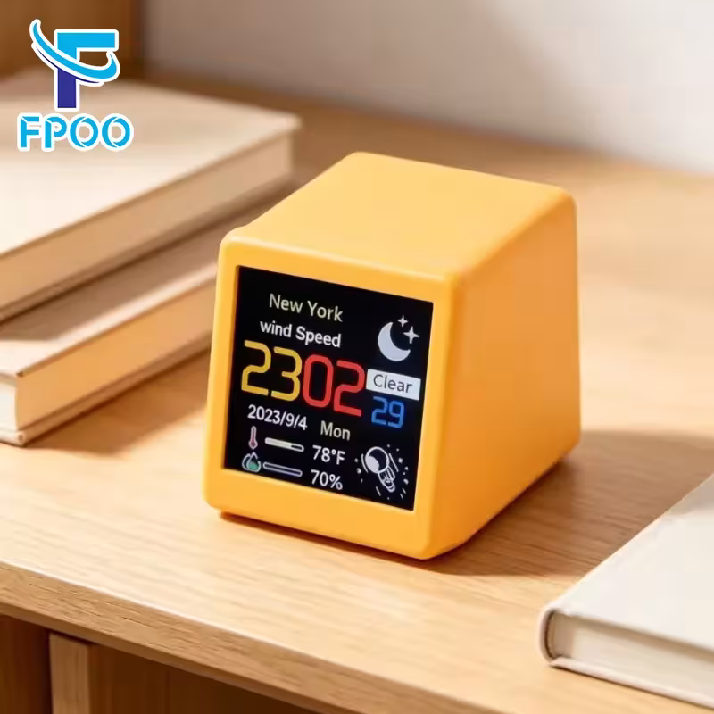 Reloj de clima WiFi inteligente con índice de humedad