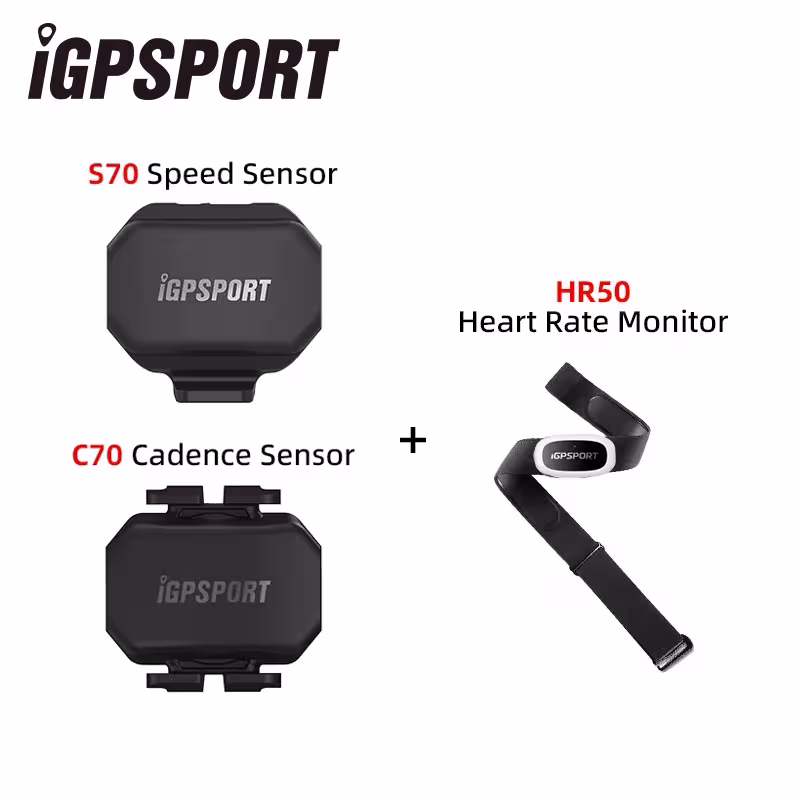 contatore frequenza cardiaca iGSPORT HR40 con sensori di velocità e ritmo per biciclette