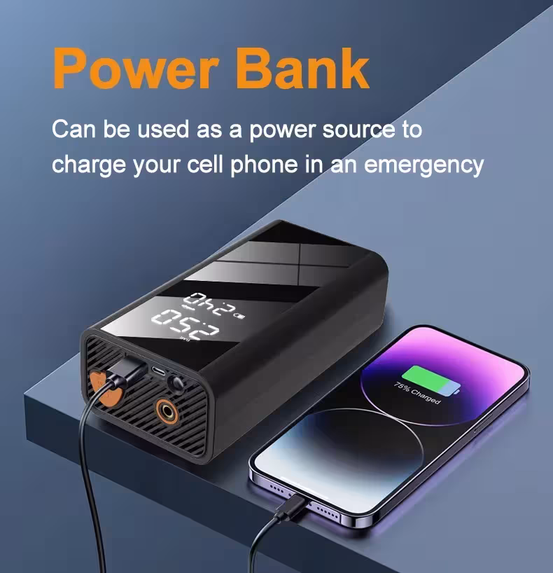 automobilio starteris power bank
