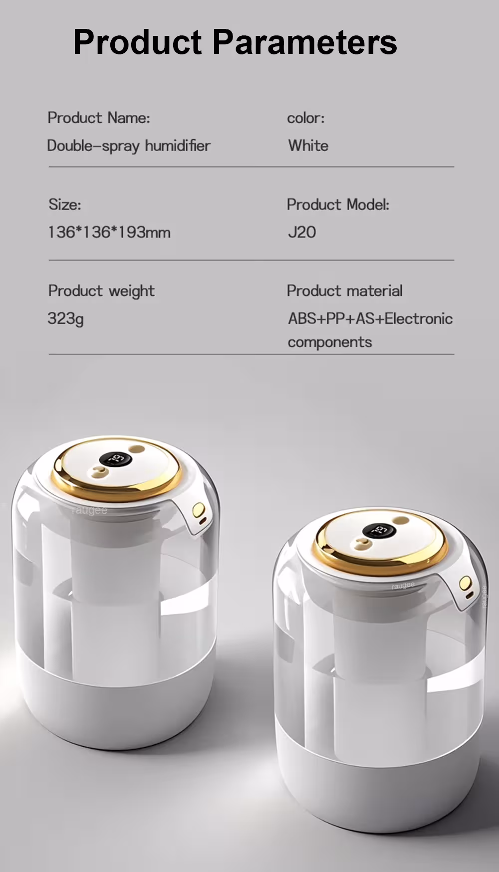 oro drėkintuvas 2.2L