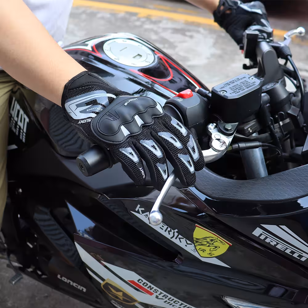 guanti da moto touch screen