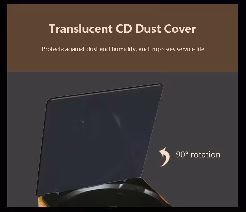 Holz-CD-Player mit Bluetooth